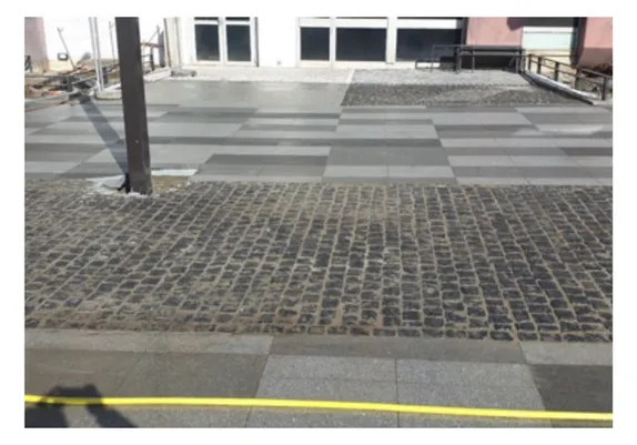 Dalle granit noir & grise